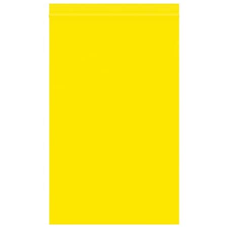 Bsc Preferred 5 x 8'' - 2 Mil Yellow Reclosable Poly Bags, 1000PK BUY03998183